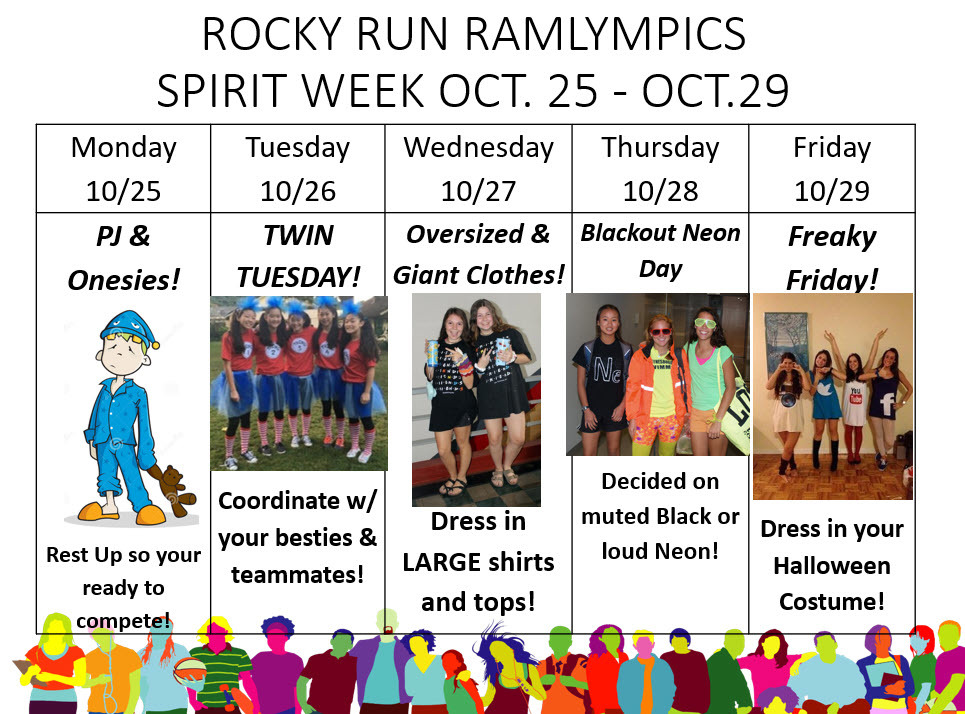 spirit week graphic