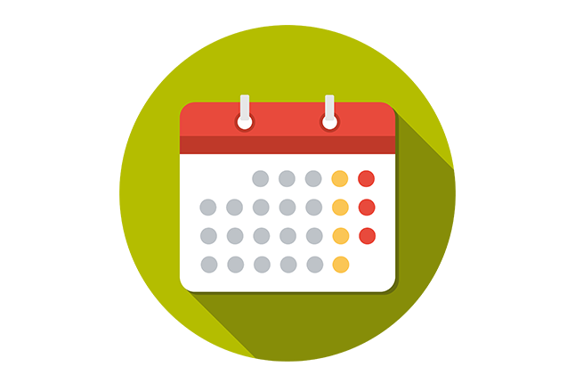 graphic of a calendar