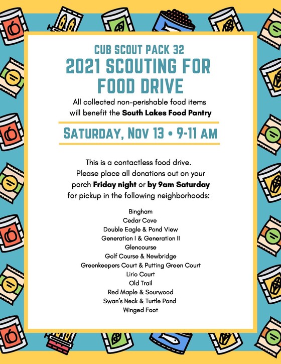 Cub Scout Food Drive