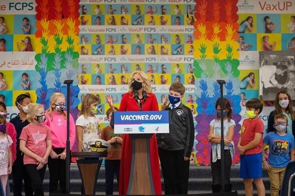Dr. Jill Biden Vaccination Rollout