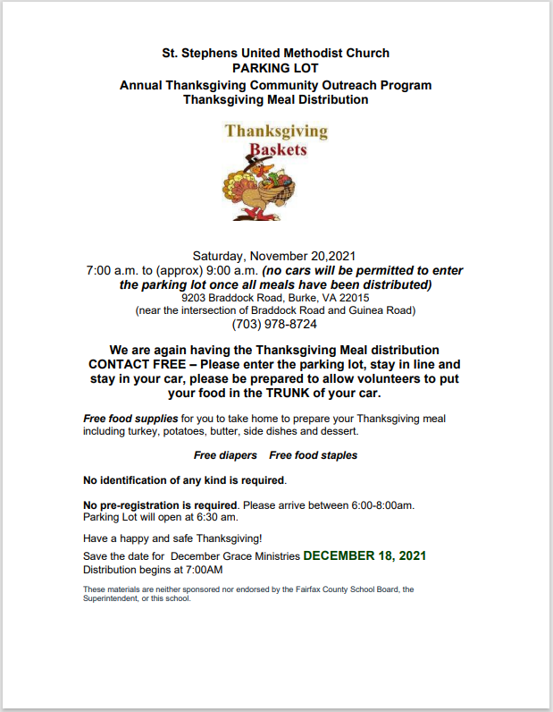 Thanksgiving Meal Distribution