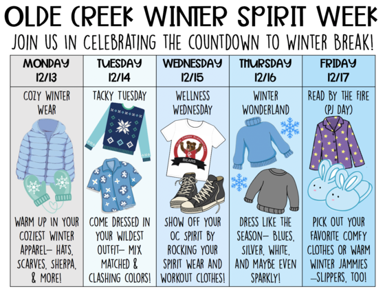 Winter Spirit Week