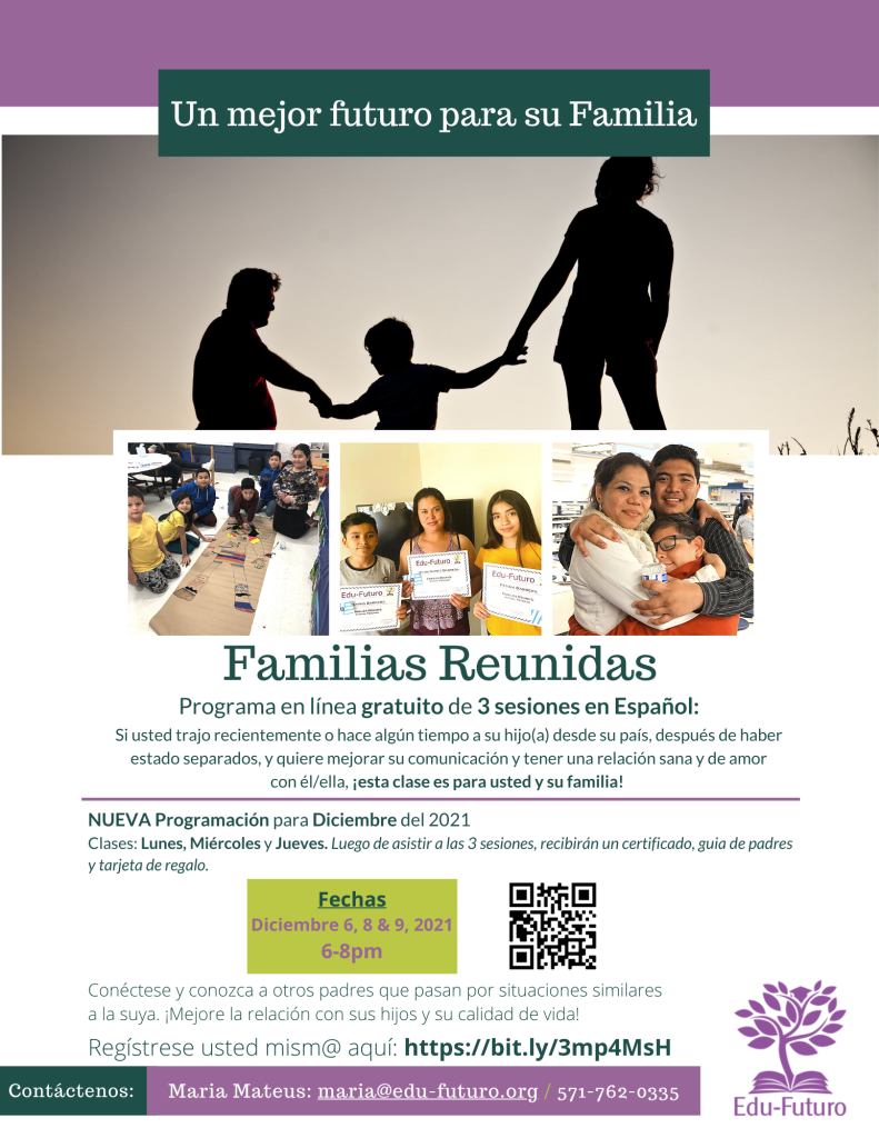 Immigrant Family Reunification Program flyer