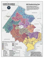 photo of new redistricted election districts