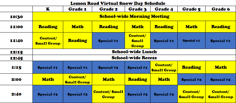 Community Schedule