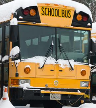 snowy bus image