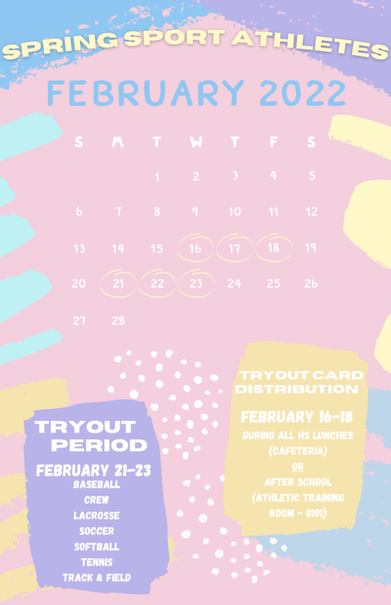 Spring Tryout Cards