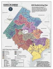 Fairfax County magisterial districts map