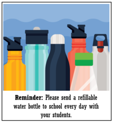 water bottle reminder