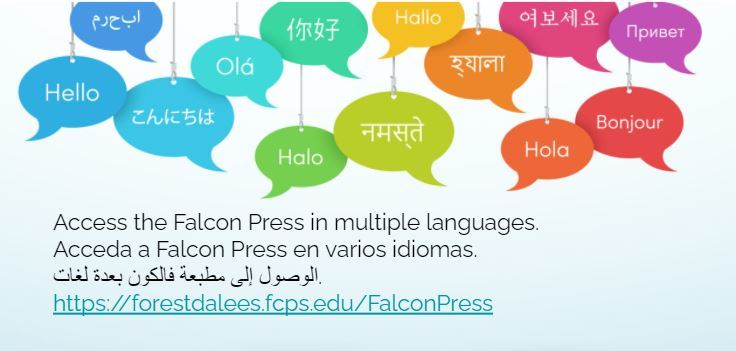 Access Falcon Press in other languages