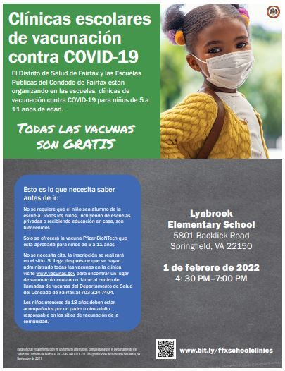 Lynbrook Vaccine Clinic Flyer- Spanish