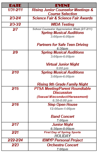 NYC Calendar 1-30-22