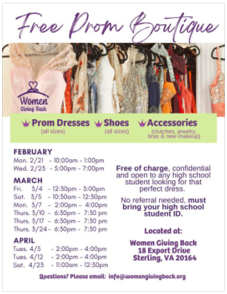 Free Prom Boutique flyer and link