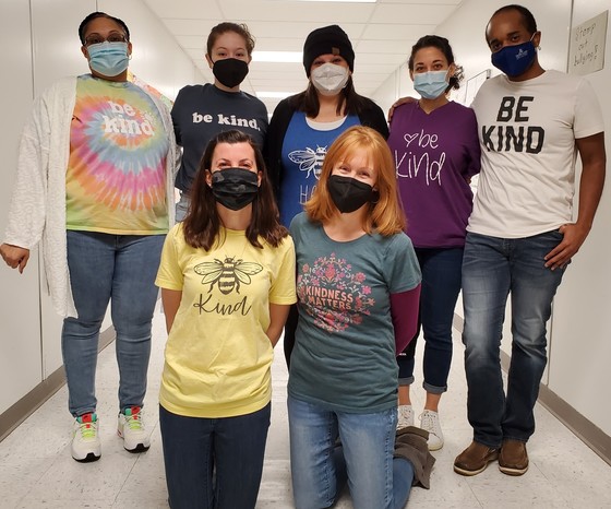 5th gr. team wearing kind tshirts