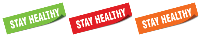 Stay healthy graphic