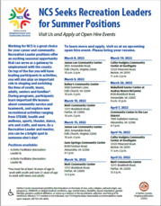 NCS Summer Jobs