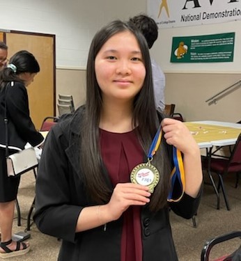 FHS Junior A. Tran wins 1st place at Regional FBLA awards