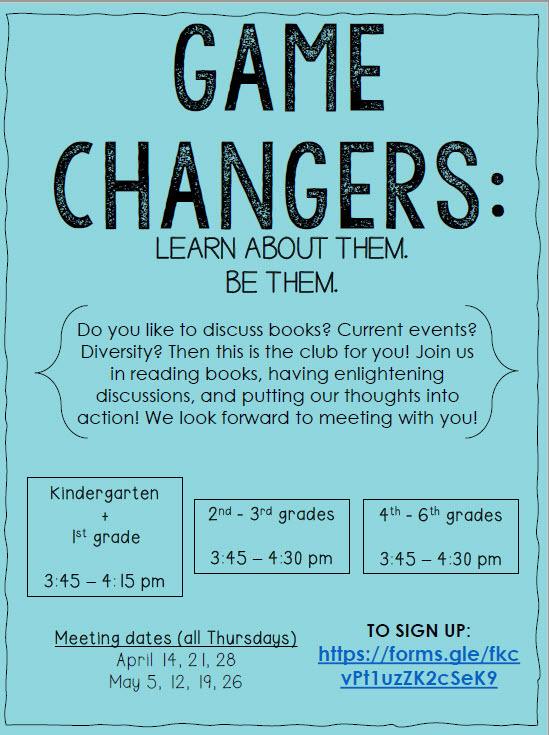 Game Changers Flyer