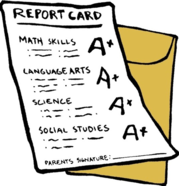 report card