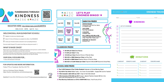 raise craze handouts