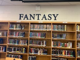 Fantasy library signage