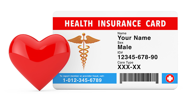 Health insurance card.