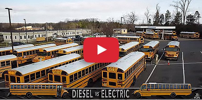 Battle of the buses, diesel versus electric.