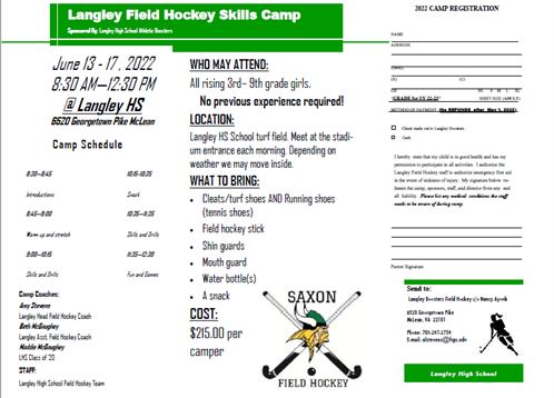 Langley Field Hockey Camp