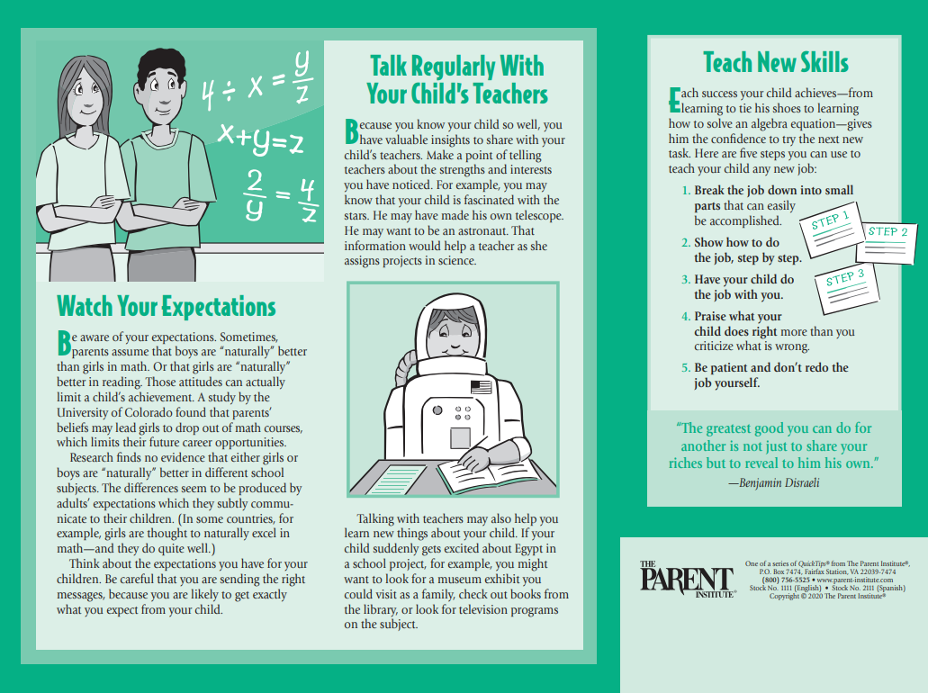 Recognize your child 4 success