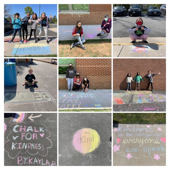 chalk collage