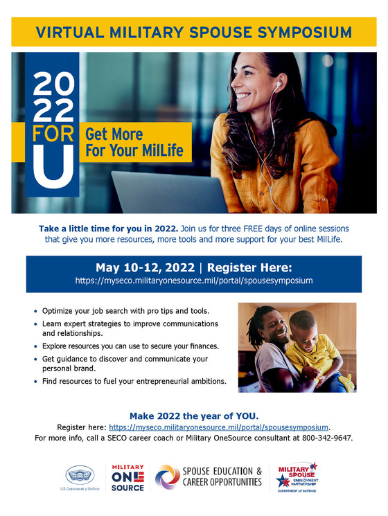 Military Spouse Symposium flyer