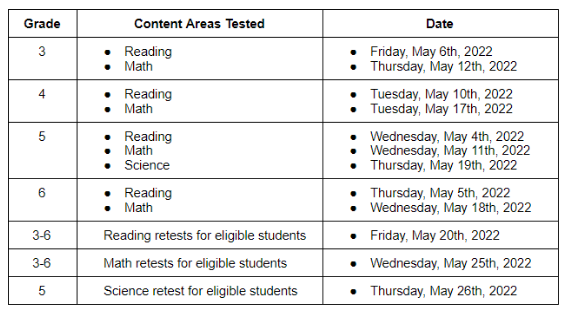 SOL Schedule