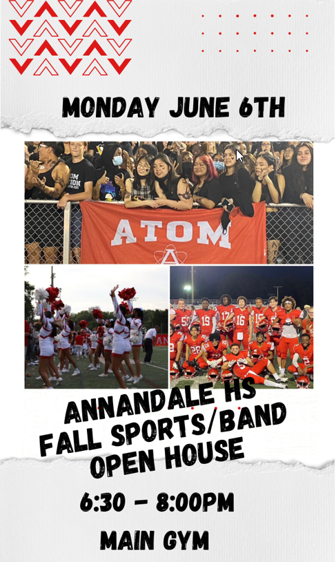 Annandale HS Fall Sports & Band Open House