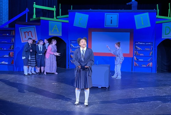 Mount Vernon High School students performing Matilda the Musical. 