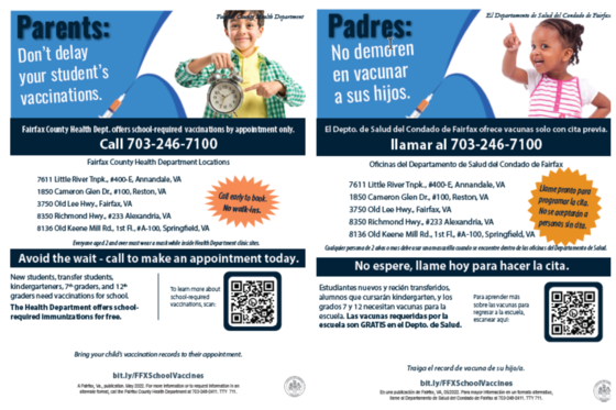 School vaccine appointments