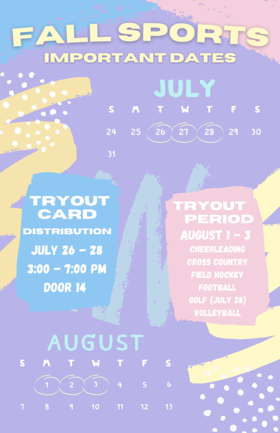 Fall tryout cards