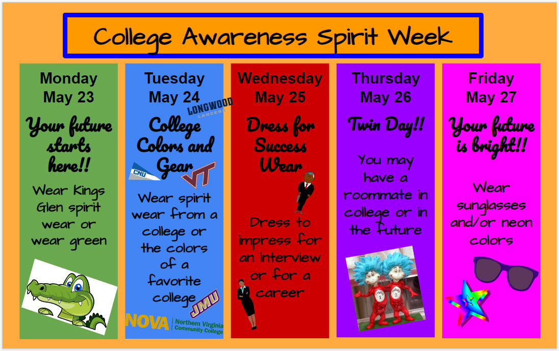 college awareness spirit week