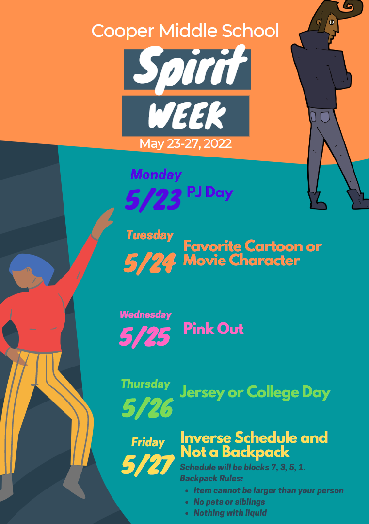 Spirit Week May 23-27