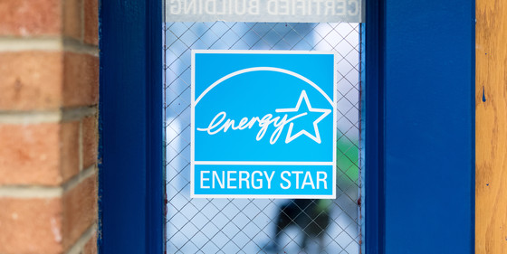 Energy Star logo on a window