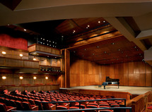 Auditorium with piano onstage