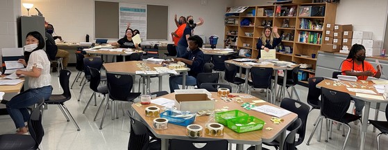 Counselors Assembling Diplomas