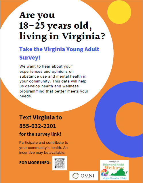 Virginia Young Adult Survey flyer