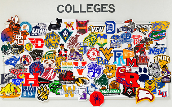 Collage of university and college logos