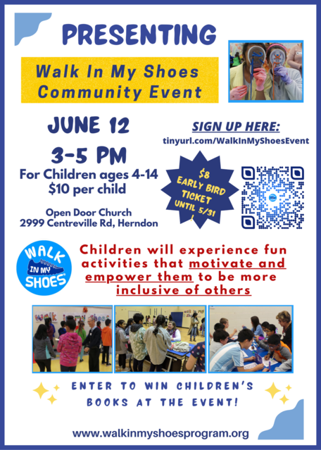 Walk in My Shoes community event flyer