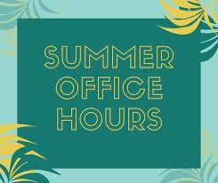 Image of summer office hours