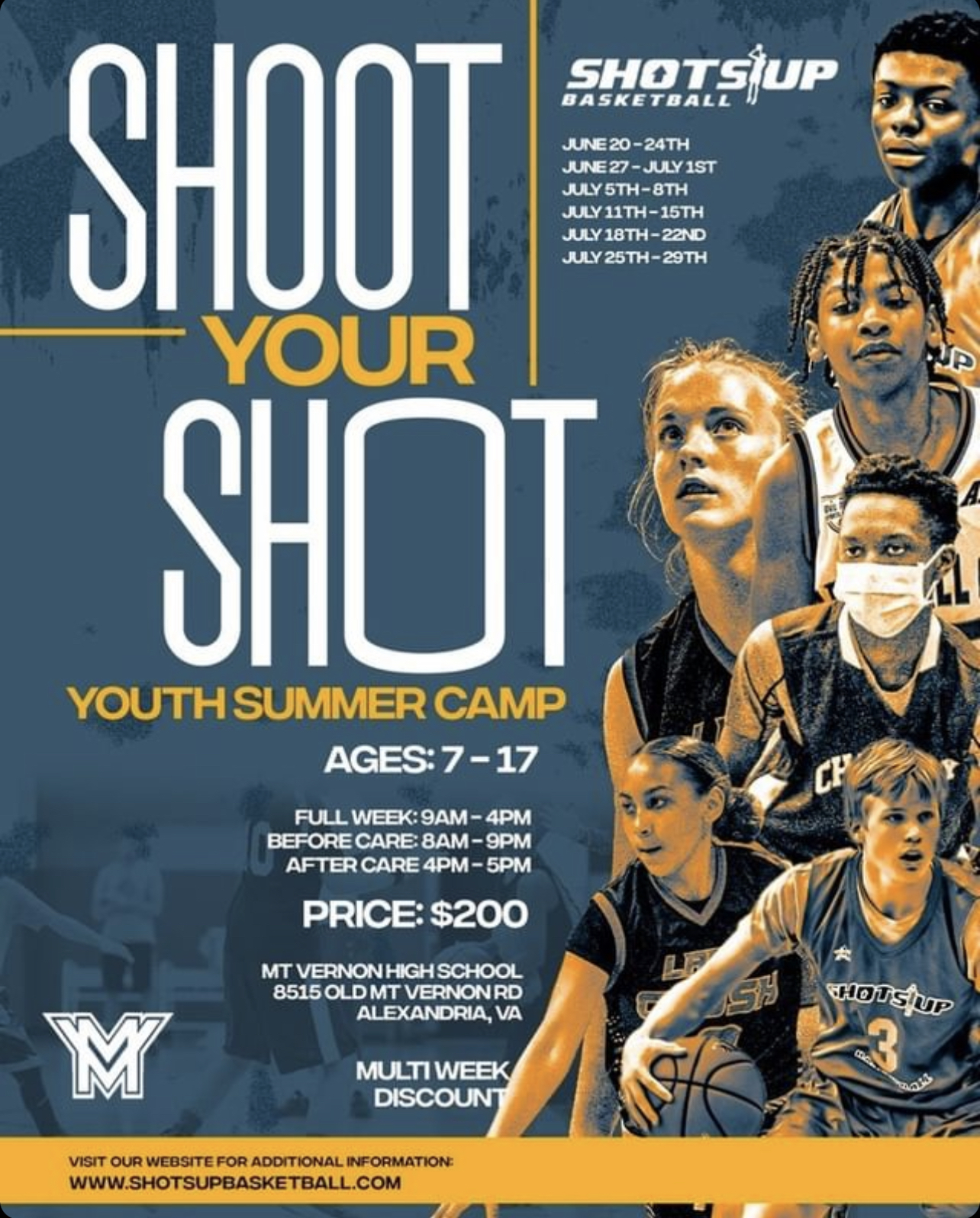 Summer Basketball Camps at Mt Vernon HS