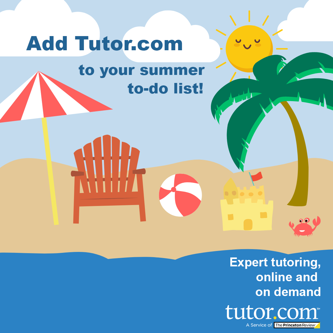 Tutor.com summer graphic