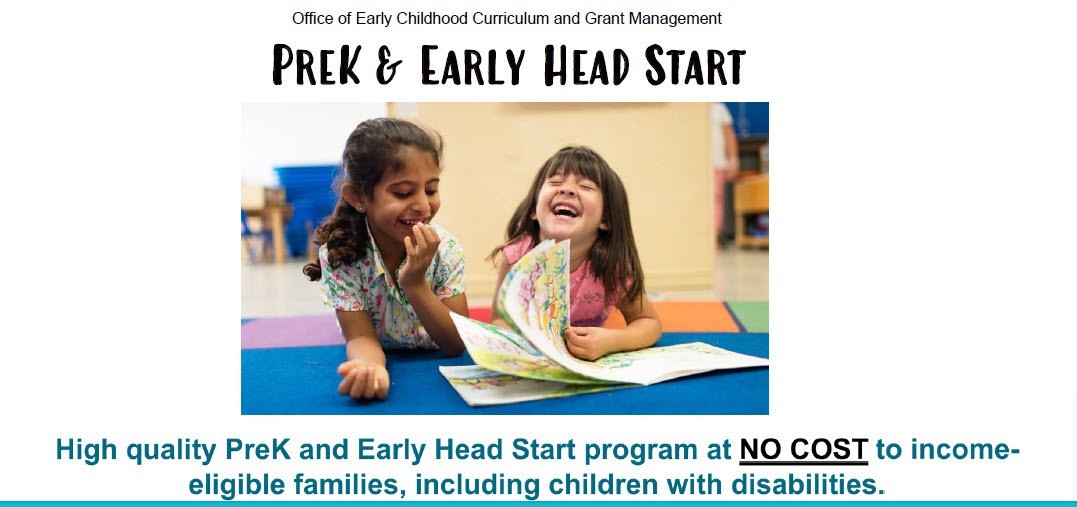PreK and Early Head Start picture of two students