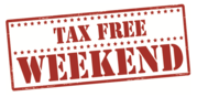 Tax Free Weekend graphic