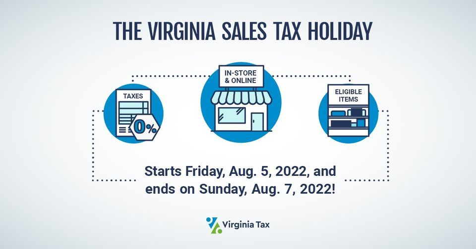 Virginia Tax-Free Weekend August 5 - 7